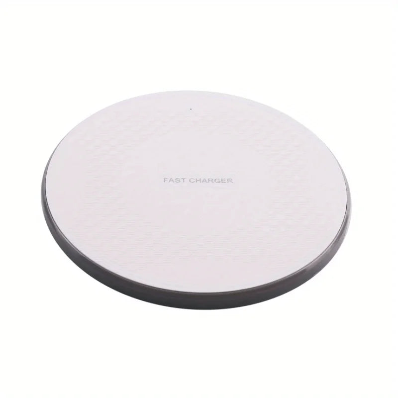 Wireless Charger Pad Stand Desktop Ultra-thin Mobile Phone Fast Charging Dock Station For iPhone 15 14 13 12 11 Samsung Xiaomi