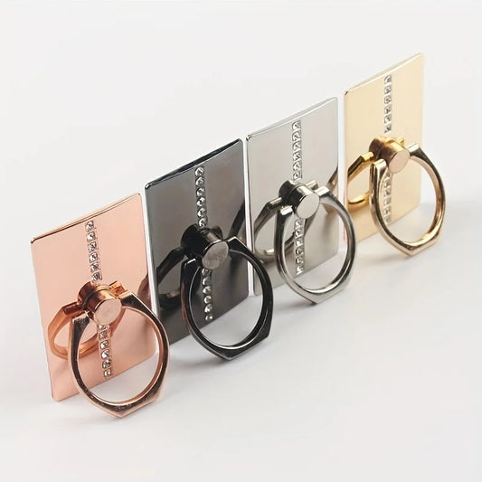 Luxury Diamond Finger Ring Holder Stand Grip 360 Rotating for IPhone 15 13 Huawei Xiaomi Samsung Phone Ring Mobile Phone Holder