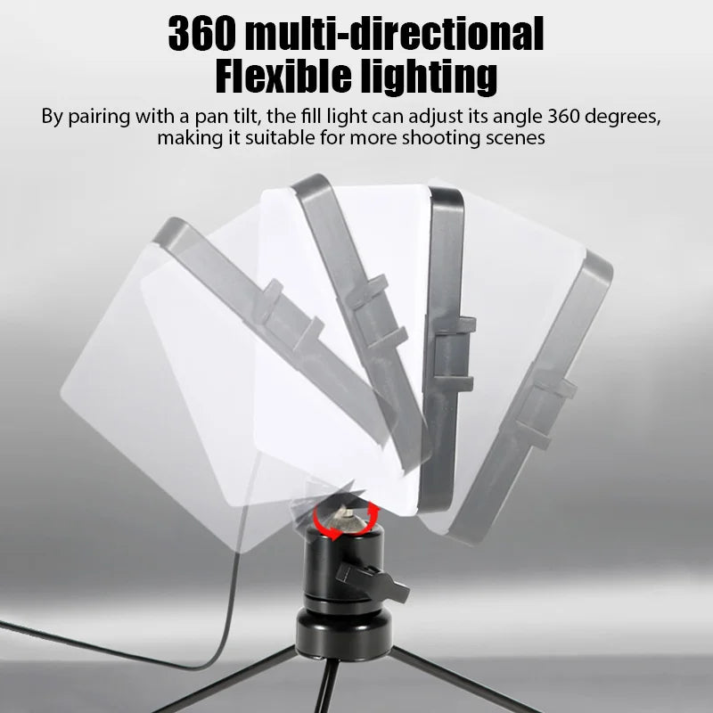 Photo Studio LED 3000K-6000 KMcoplus Video Fill Lamp Light Panel Photography Lighting for Live Streaming Youbube RGB Filter