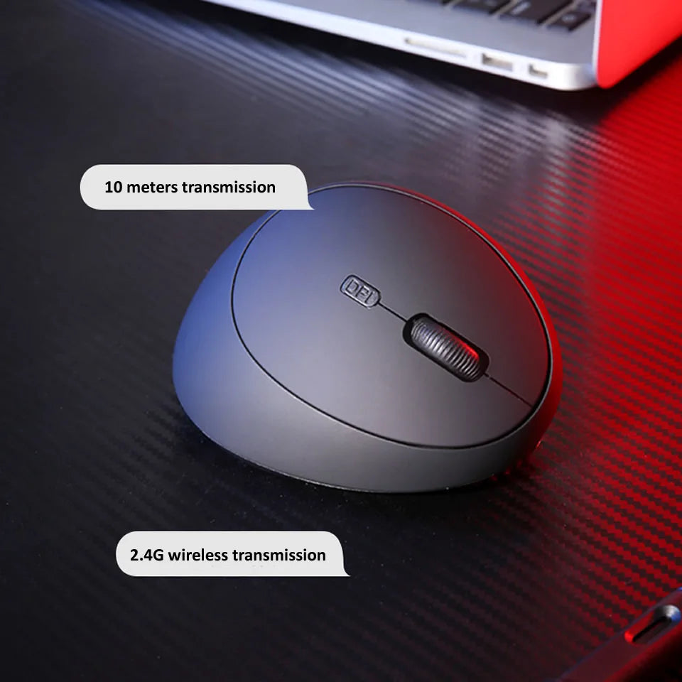 Rxi 2.4G Wireless Vertical Mouse Ergonomic USB Mouse 1600DPI Office Mice Pink 6D Mini Silent Gamer Mause for Computer Laptop PC