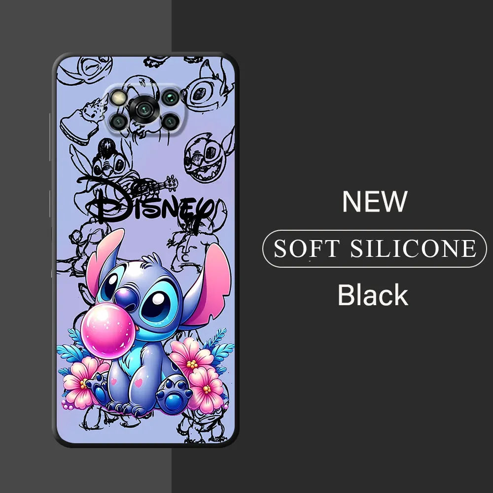 Disney Stitch telefonfodral till Xiaomi Mi 11 Lite 12T 11T Pro 10T 12 13 5G 13 14 Pro 13 12 Lite 12X Silikonskydd