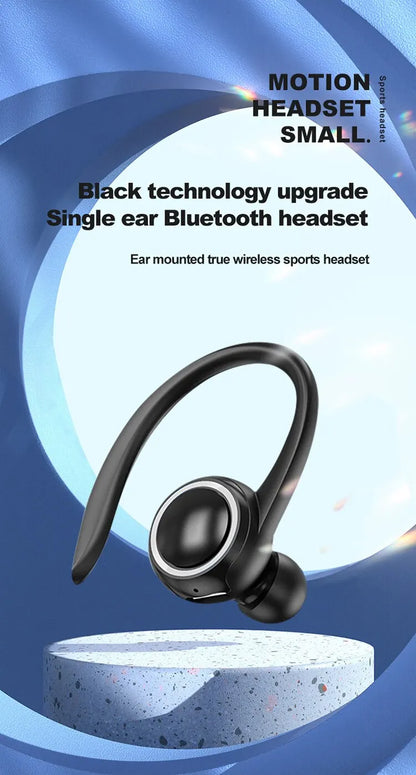 Ny privat modell Trådlöst Bluetooth-headset Öronmonterat Sports Business Smärtfritt ljudreducerande stereoheadset