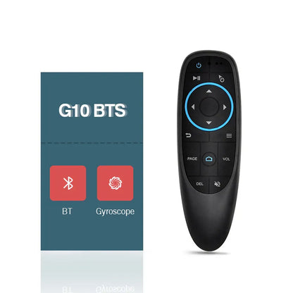 G10S Universal Voice Remote Control 2.4G Wireless Backlit IR Learning with Gyroscope Air Mouse Control for Android TV PC