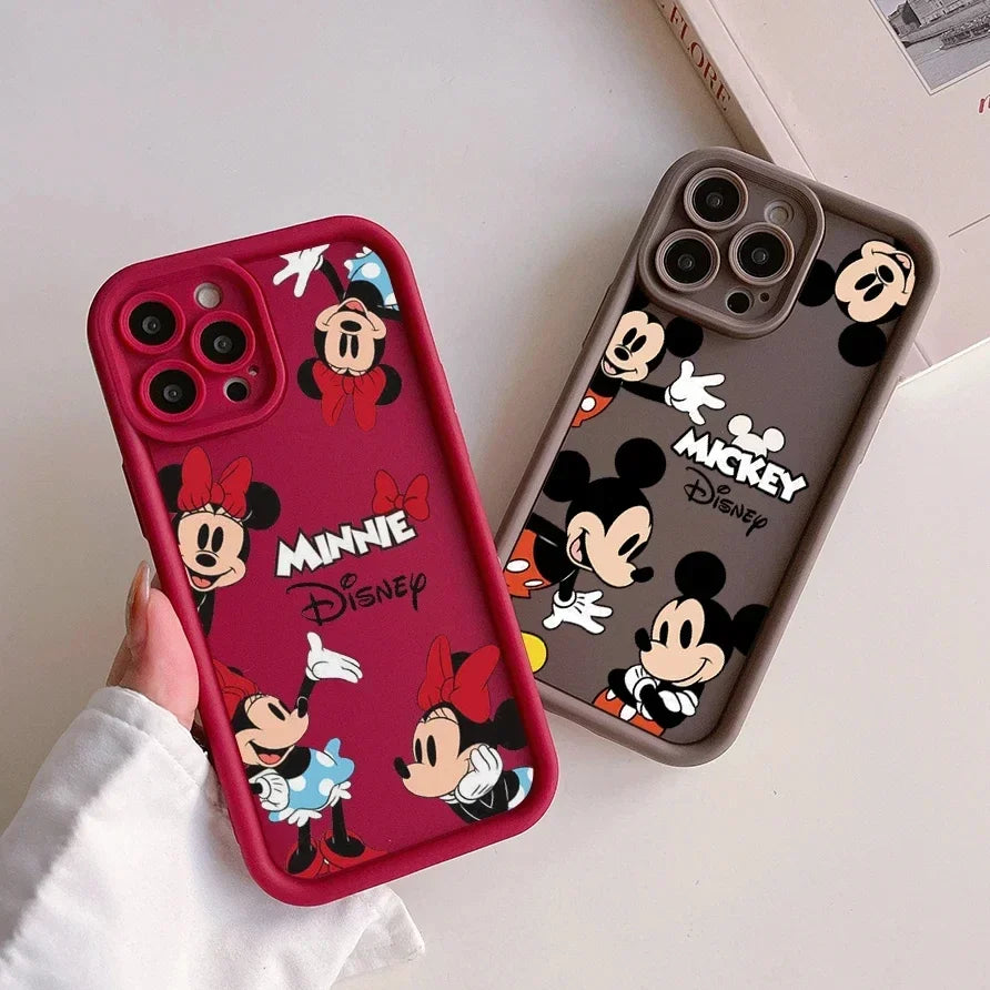 Disney Mickey Minnie Mouse Cute Silicone Phone Case