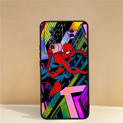 Marvel Avengers Spider-Man Case For Xiaomi: Black TPU Phone Case