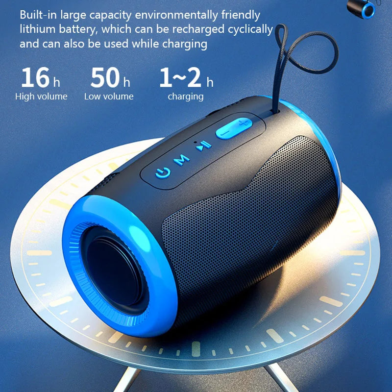 Portable Speaker Wireless Bluetooth Speakers with 5.3 Stereo FM/SD/USB