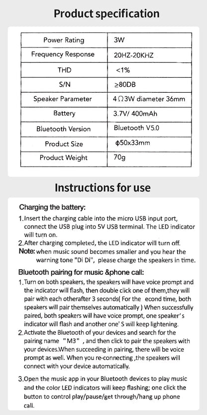 M3 Flash Wireless Bluetooth Speaker Portable Small Steel Gun Metal Heavy Subwoofer Outdoor Mini Bluetooth Small Speaker