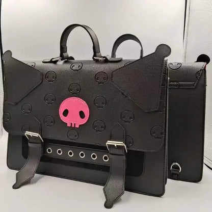 Kawaii Handbag: MBTI Kulome, PU Leather, Casual Versatile