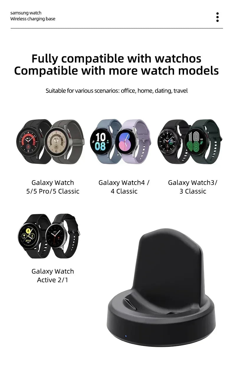 Snabb trådlös PD USB Laddkabel Sladd Ställ Dock Laddare Adapter För Samsung Galaxy Watch 6 Watch5 Pro Watch 5 4 3 44mm 40mm