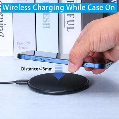 30W Wireless Charger For iPhone 15 14 13 12 X Pro Max Induction Fast Charging Pad Dock Station For Samsung S23 S22 Xiaomi Huawei