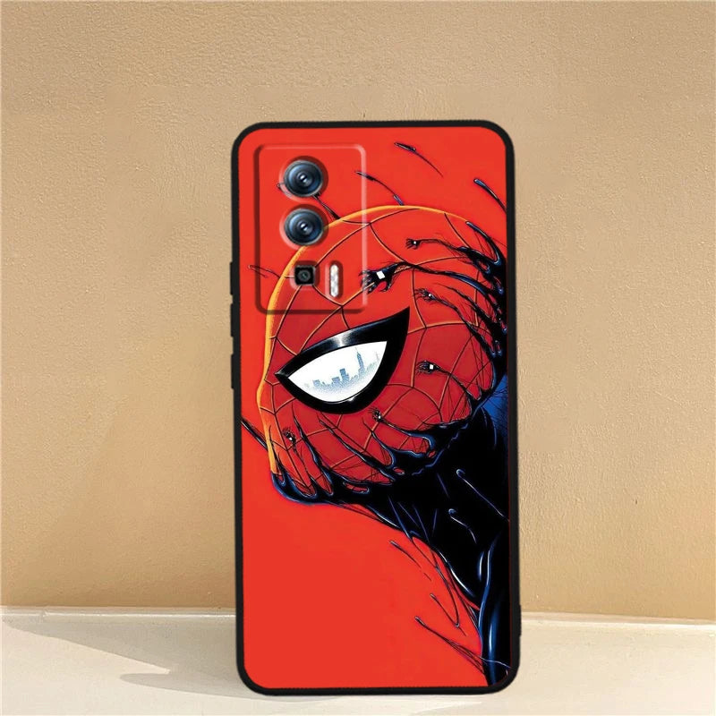 Marvel Avengers Spider-Man Case For Xiaomi: Black TPU Phone Case