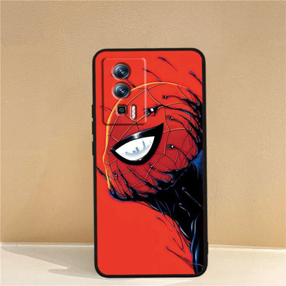 Marvel Avengers Spider-Man-fodral för Xiaomi: Svart TPU-telefonfodral