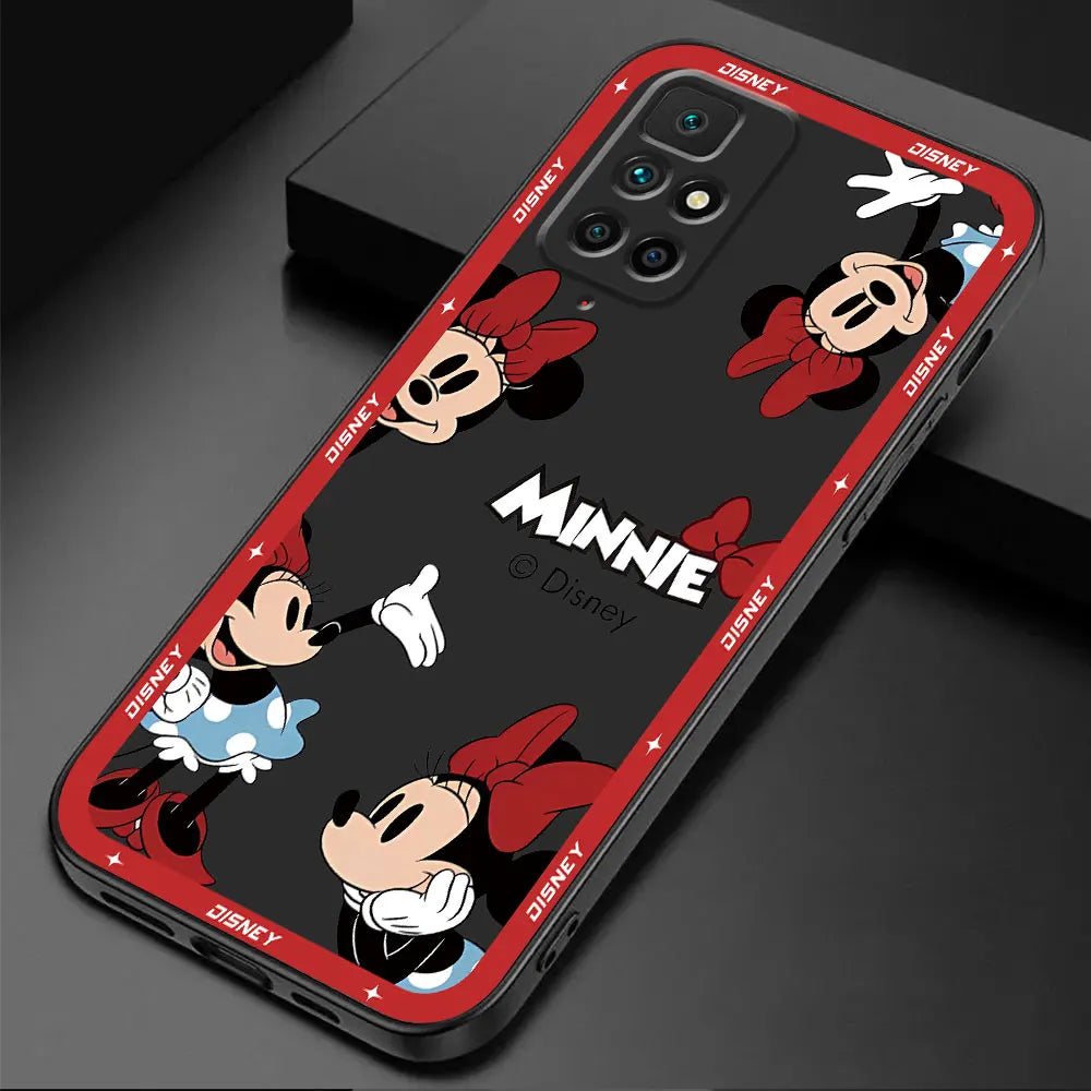 Phone Case for Redmi K40s K60 10 9 12 12C K40 Pro K50 Gaming 9A 9C A2 A1 Plus 10A 10C Silicone Disney Mickey Minnie Mouse Cover