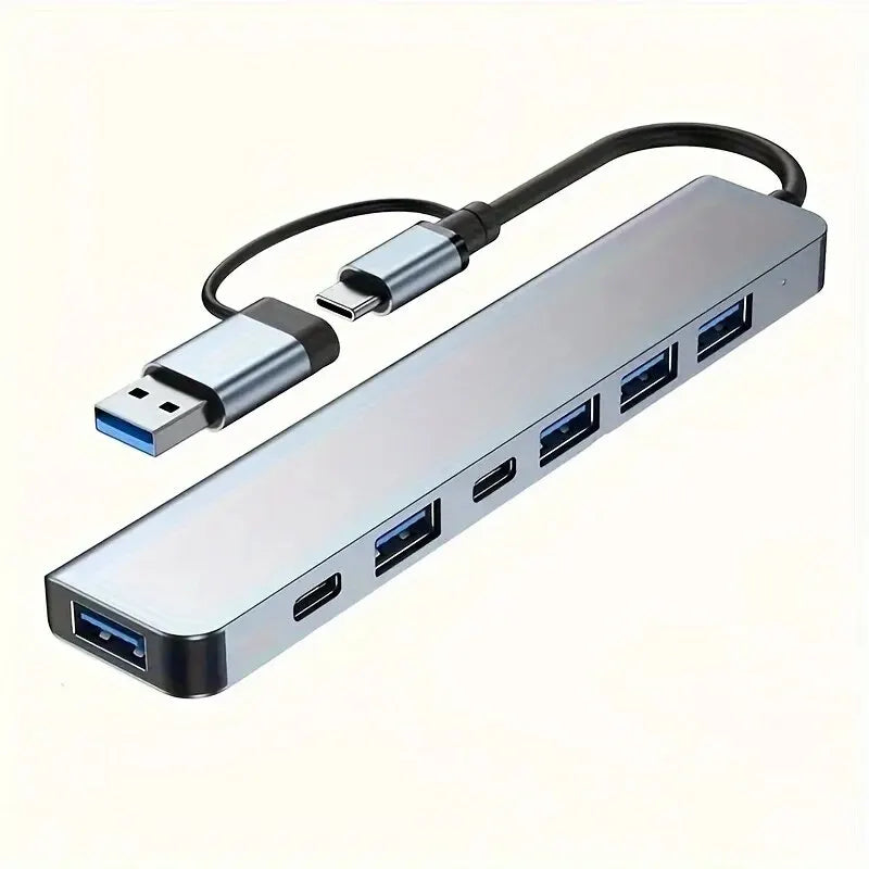 USB C Hub USB Hub 3.0, VIENON Aluminum 7 in 1 USB Extender, USB Splitter with 1 X USB 3.0, 4 X USB 2.0 and 2 X USB C Ports