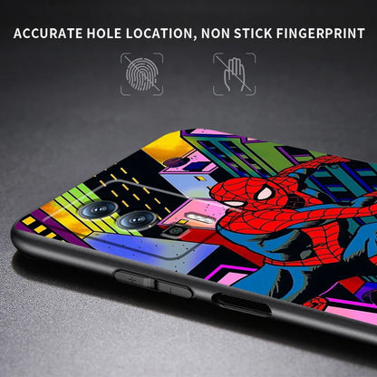 Marvel Avengers Spider-Man Case For Xiaomi: Black TPU Phone Case