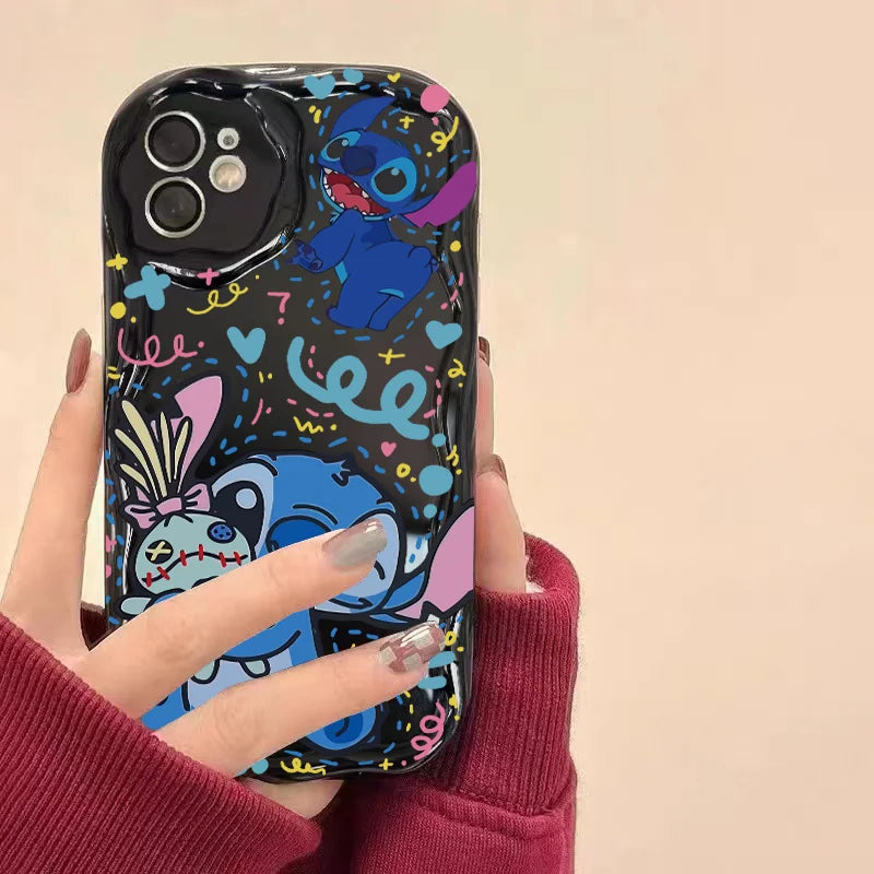 Disney Stitch Cute telefonfodral för iPhone – Y2K sött skydd mot fall