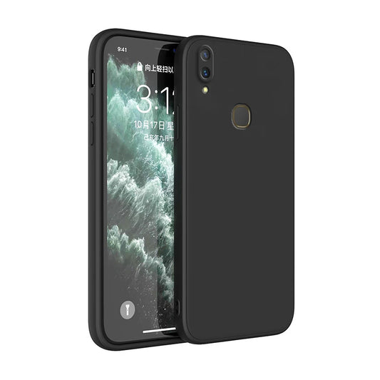 Lyxigt flytande svart silikontelefonfodral för Xiaomi Redmi Note 5 6 7 8 8T 9 9s 10S 10 Pro Fundas Redmi 8 8A 9 9A 9C 10A 10C Fodral