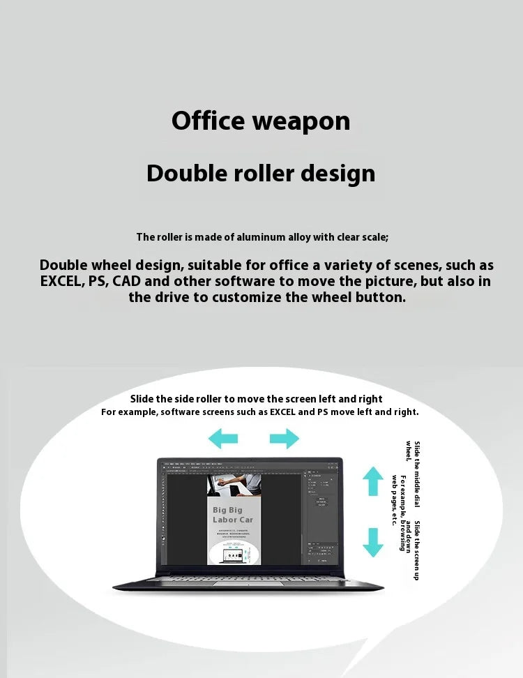 Acer DualScroll enhanced navigation with dual scrolls