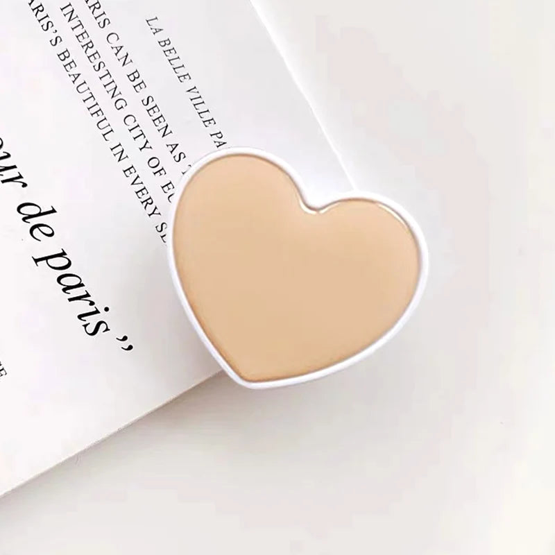 Cute Heart Sockets Grip Stand Universal Phone Holder Finger Ring Holder Griptok Stand Back Cover Clip Sticker Phone Accessories