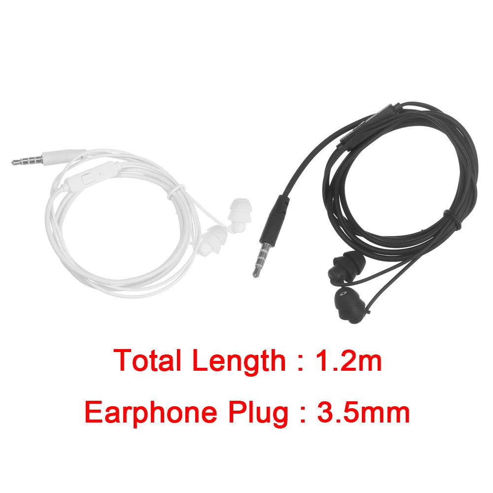 Sleep Earphone In-Ear Headset Noise Cancelling Sleeping Headphone HiFi 3.5mm Wired Headphones Mobile Phone MP3 Sleeping Earphone