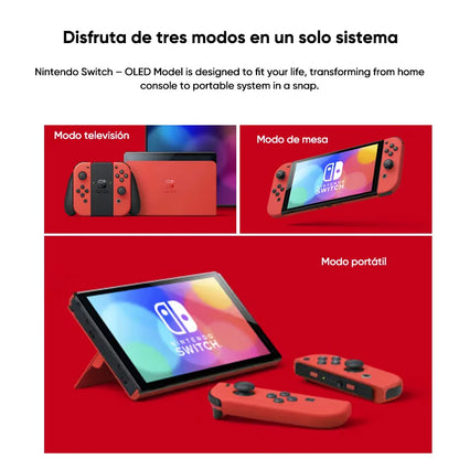 Nintendo Switch OLED-modell 7-tums skärm Joy-Con-handtag Förbättrad ljudjusterbar konsol Stabil TV-läge Videospel