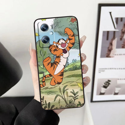 Disney Nalle Puh Fodral För OPPO: Svart TPU telefonfodral