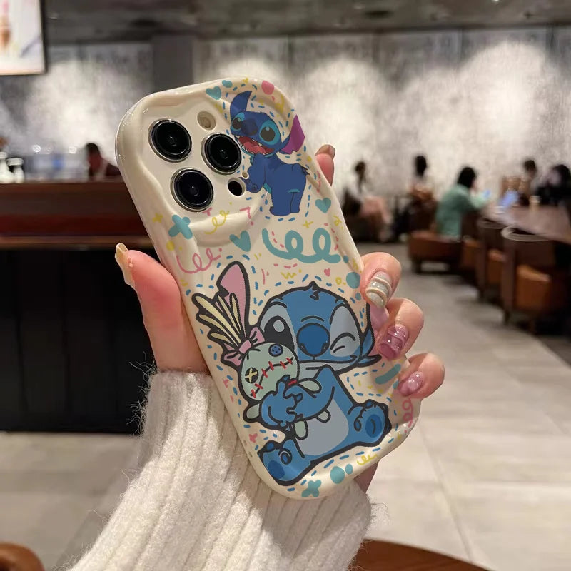 Disney Stitch Cute telefonfodral för iPhone – Y2K sött skydd mot fall