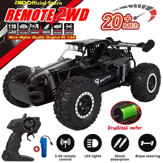 2.4GHz RC Car: High-Speed, Off-Road Climbing, LED Lights