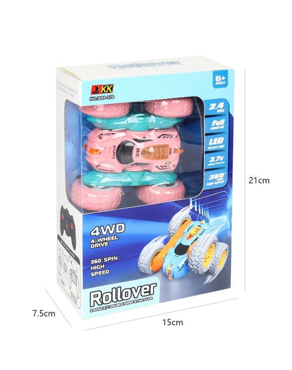 RC Car – 2.4G High-Speed Mini Double-Sided Stunt Car, 360-Degree Rotating with Lights, Remote Control Toy for Children