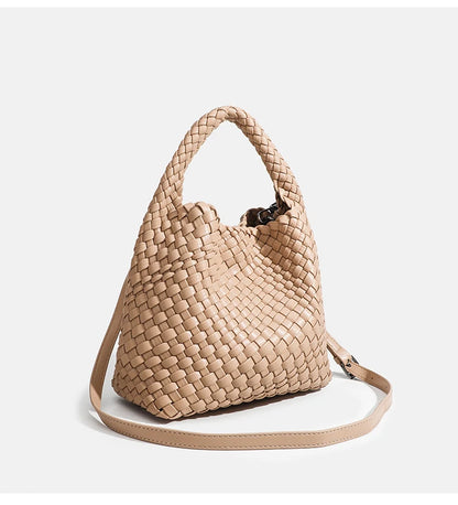 Luxury Woven Bag: Designer, Soft PU