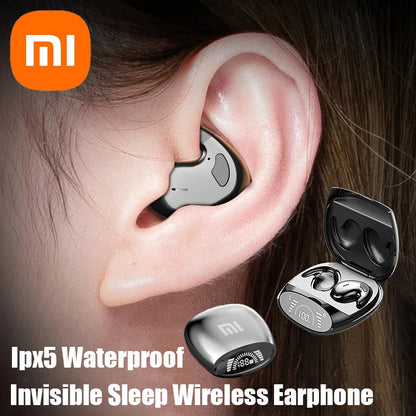 Xiaomi Sleep Invisible Headset Ipx5 vattentät trådlösa Bluetooth-hörlurar med mikrofon för telefon Bluetooth 5.3 hörlurar