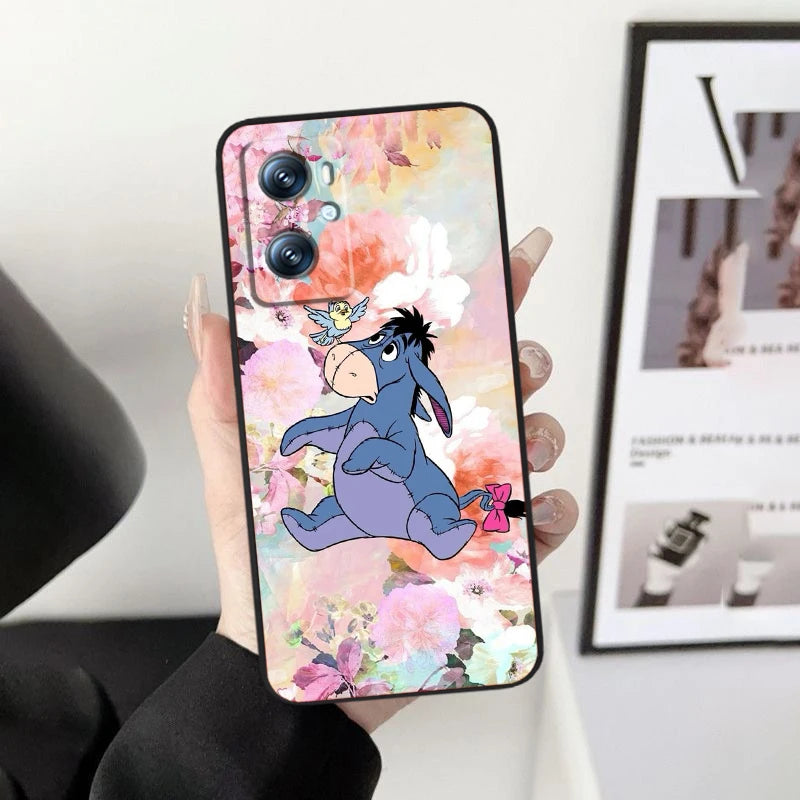 Disney Nalle Puh Fodral För OPPO: Svart TPU telefonfodral