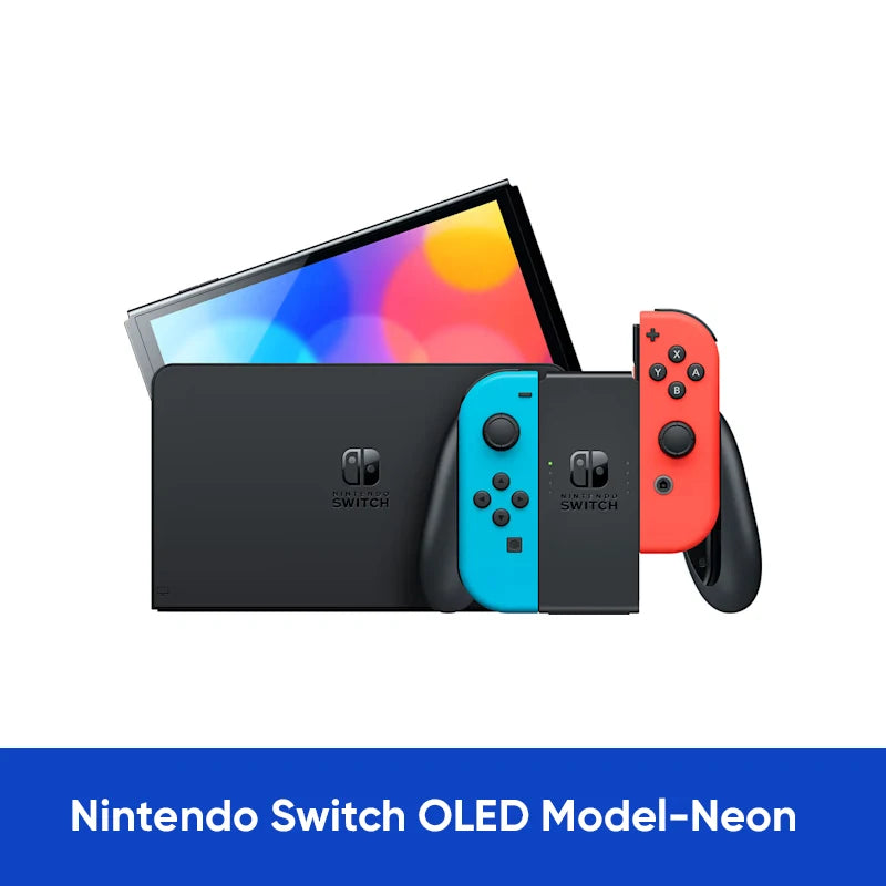 Nintendo Switch OLED-modell 7-tums skärm Joy-Con-handtag Förbättrad ljudjusterbar konsol Stabil TV-läge Videospel