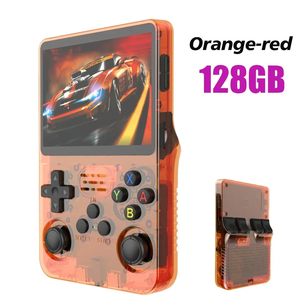 Open Source R36S Retro Handheld Video Game Console Linux System 3,5 tums IPS-skärm Bärbar fickvideospelare 64GB 128G spel