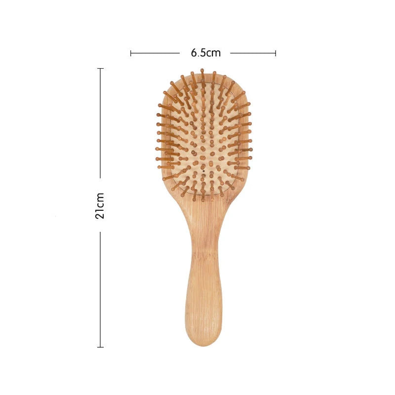 Premium Bamboo Hair Brush – Wooden Comb to Improve Hair Growth and Prevent Hair Loss.