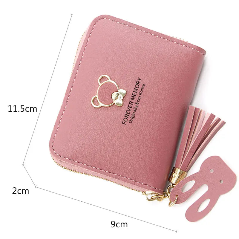 2024 Short Women Wallets – Mini Cute Coin Pocket Card Holder, Female Purse, New Fashion Kpop Small Wallet for Girls.