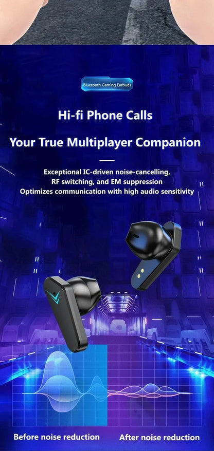 X15 TWS Wireless Bluetooth Headset LED Display Gamer Earbuds with Mic Wireless Headphones Noise Cancelling Bluetooth Earphones