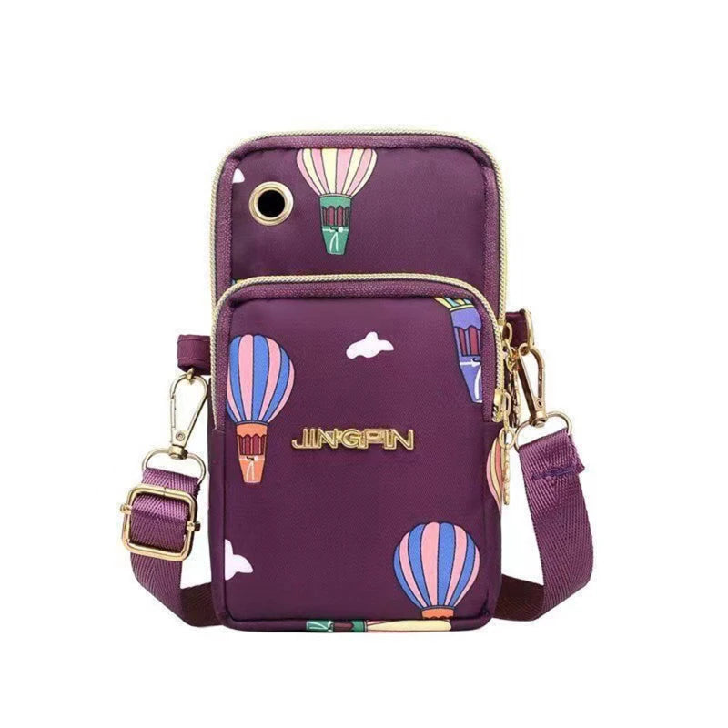 New Mobile Phone Crossbody Bags for Women – Fashion Female Shoulder Bag, Cell Phone Pouch with Headphone Plug, Large Capacity Wallet.