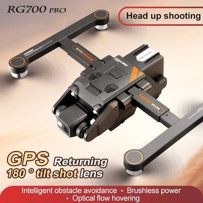 RG 700Pro RC Drone GPS Obstacle Avoidance Aerial Photography HD Dual Camera Quadcopter Brushless Motor Helicopter Kid Adult Toy