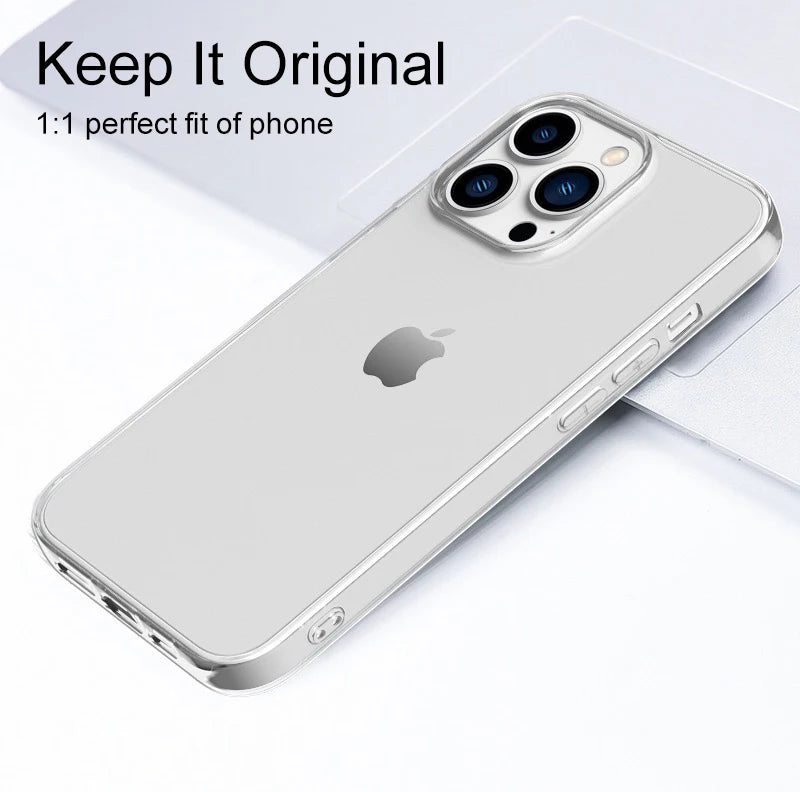 Ultra Thin Clear Silicone Back Cover for iPhone SE 2020