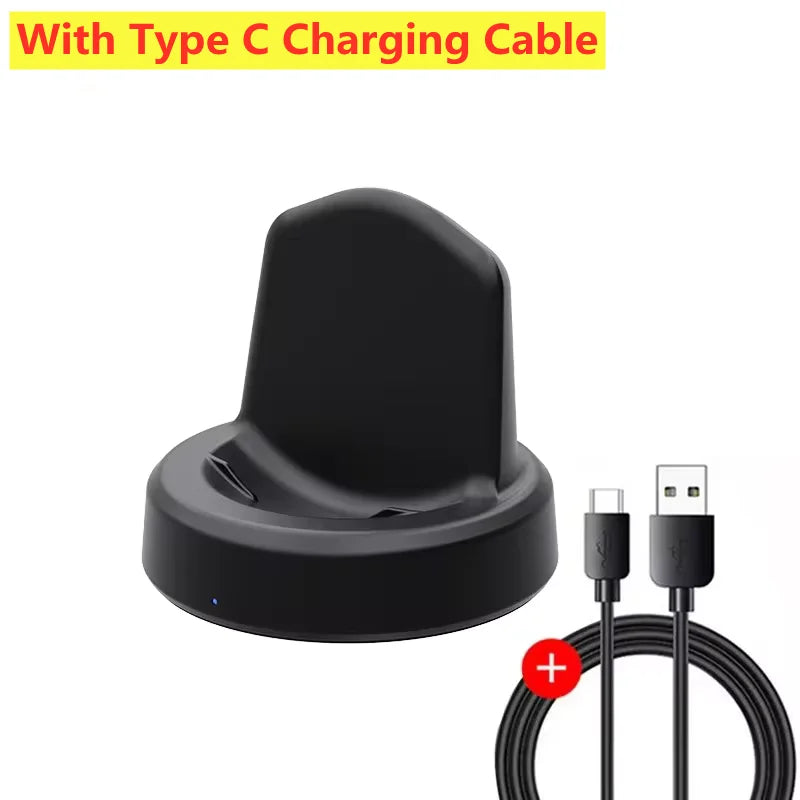 Magnetisk klocka Trådlös laddare för Samsung Galaxy Watch 8/7/6/5pro/5/4/3 Active 2 Portable USB-kabel Snabbladdningsdockningsstation