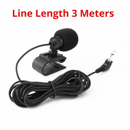 Car Audio Microphone 3.5mm Clip Jack Plug Mic Stereo Mini Wired External Microphone For Auto DVD Radio Professionals