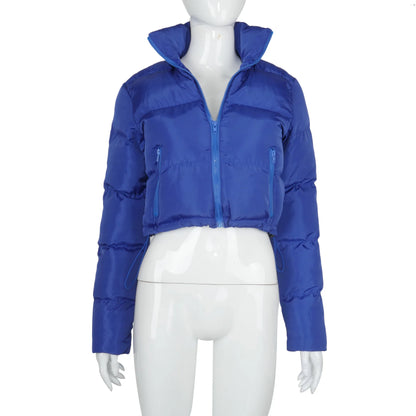 Women's Oversized Solid Color Down Jacket Bubble Style