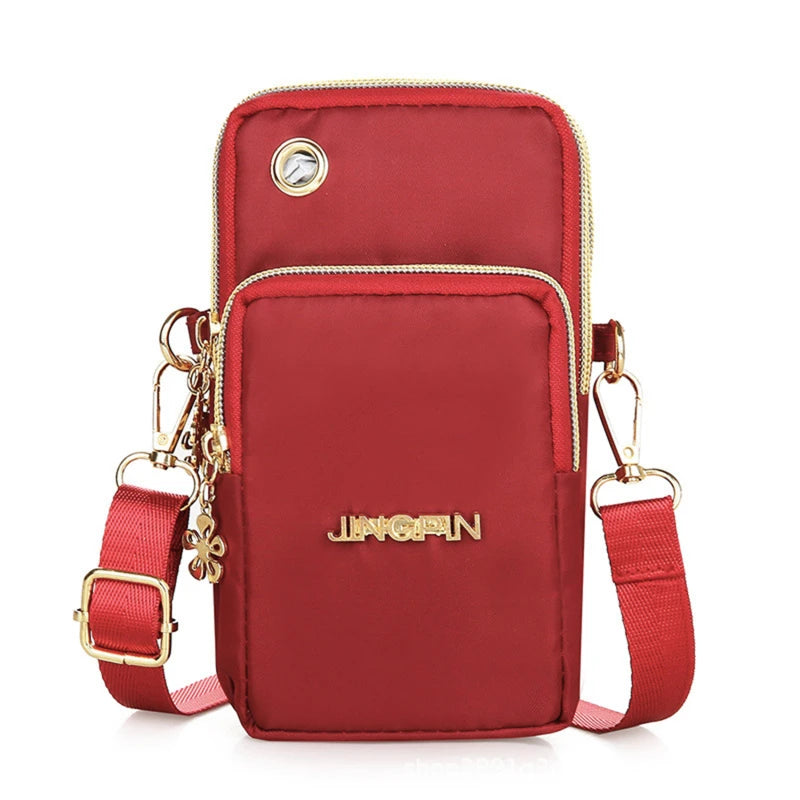 New Mobile Phone Crossbody Bags for Women – Fashion Female Shoulder Bag, Cell Phone Pouch with Headphone Plug, Large Capacity Wallet.