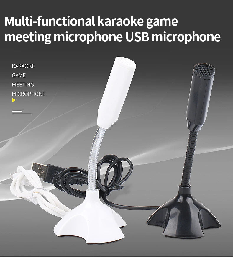 USB Microphone For Laptop And Computers Adjustable Studio Singing Gaming Streaming Mikrofon Stand Mic With Holder Desktop