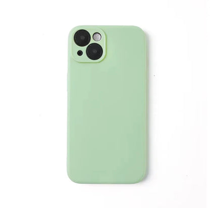 Luxury Liquid Silicone Phone Case for iPhone  – Candy Color Soft Back Cover Fundas For iPhone