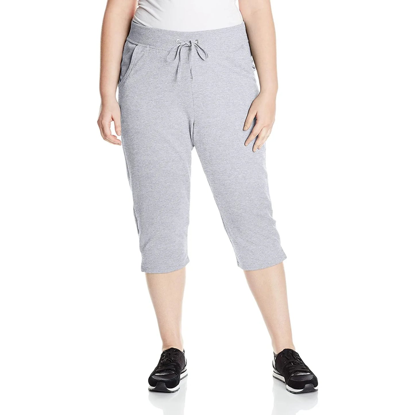 Cropped Sports Leggings för kvinnor med sidfickor