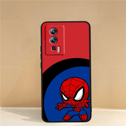 Marvel Avengers Spider-Man-fodral för Xiaomi: Svart TPU-telefonfodral