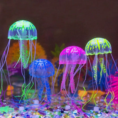 Artificial Glowing Jellyfish – Aquarium Decoration, Luminous Underwater Ornament for Fish Tank Landscape