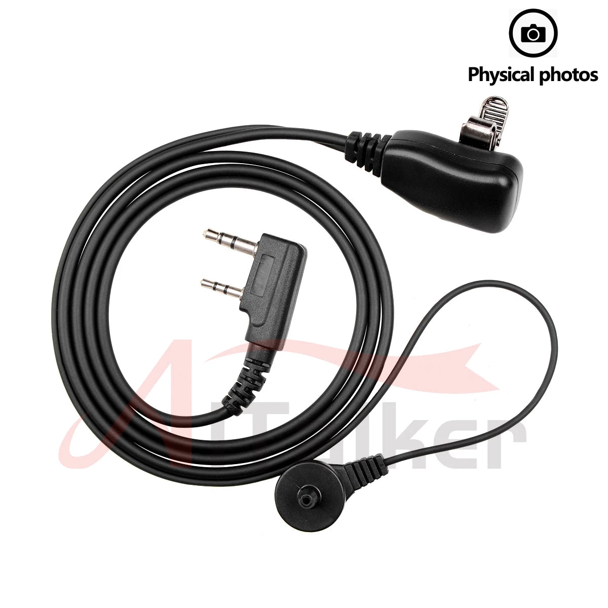 Quansheng UV-K5 Walkie Talkie Headset Headphone Earphone For Kenwood Baofeng UV-5R UV82 UV-17 Tytera TC-UV8000 Wouxun KG-UV6D